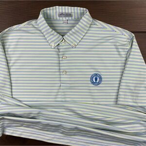 Peter Millar Polo Shirt Summer Comfort Western Amateur 119th Club Logo Men Sz M